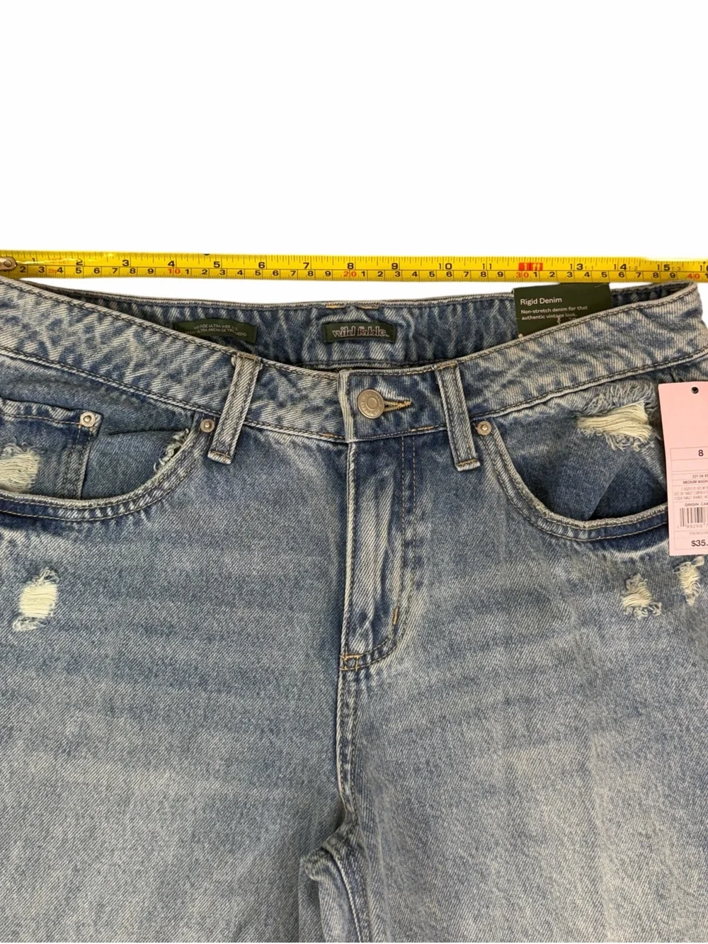 wild fable Baggy Light Blue Wide-Leg Jeans - Picture 4 of 5